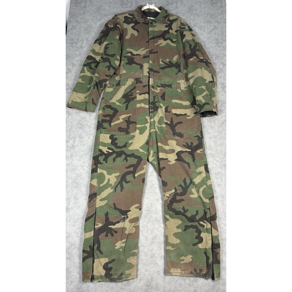 Liberty Rugged Outdoor Gear XL Camo Insulated Coveralls Hunting Jumpsuit 46-48